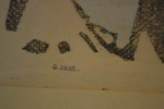 GUSTAV ARNE. Färglitografi, Lino-tryck, signerad & numrerad 96/100.
