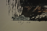 OLLE BONNIER. Litografi, "Europa", signerad, daterad -74 & numrerad 24/50.