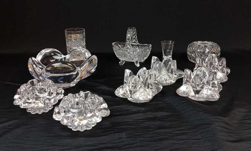 Diverse glas. Bl.a Orrefors, Kosta Boda m.m.