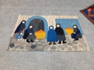 Diverse handarbeten. Flamskvävnader.