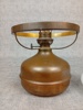 Fotogenlampa. Koppar & glas.