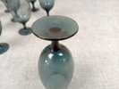 HUGO GEHLIN. 10 Blåtonade glas, Gullaskruf.