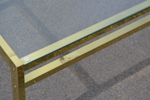 Soffbord. Gulmetall & glas, 1900-talet.