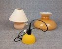 Glaskupa, Fönster lampa & bordslampa.