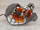 2 Bordslampor. Metall & glas, "Katt & Fyr".