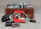 Kameror, DVD-Filmer m.m. Bl.a Zeiss Ikon, Gevaert, Canon m.m.
