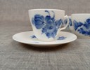 ROYAL COPENHAGEN, "Blå Blomster", Moccaservis m.m. , 2a sortering.