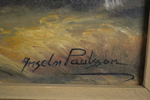ANSELM PAULSSON. Olja på duk, signerad.