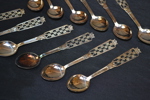 12 Teskedar. "Princess", silver, 168 gram.