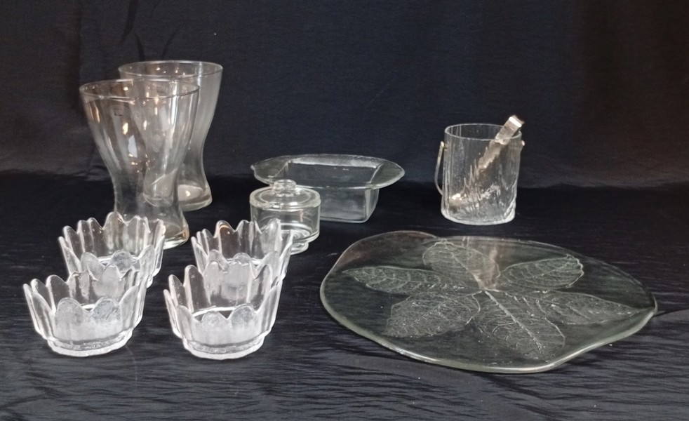 Diverse glas. Bl.a Skruf, Kosta Boda mf.l.