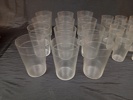 Äldre glas-servis, Kosta, 46delar, 11+11+12+12. 1930-talet.