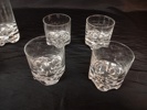 TAPIO WIRKKALA. 5 Grogg & 4 Whiskyglas, "Gaissa", Iittala.