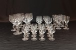 ERIK HÖGLUND, Delar av glasservis, "H40", 31 delar, Boda.