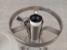 Bordslampa. Metall & glas.