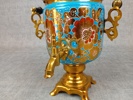 Samovar, Bemålad metall, elektrisk, Ryssland, 1900-talets andra hälft.