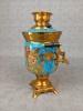 Samovar, Bemålad metall, elektrisk, Ryssland, 1900-talets andra hälft.