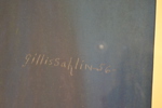 GILLIS SAHLIN. Teckning, signerad & daterad -56.