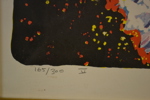 MATS NORRYD. Färglitografi, "Landskap med vattenfall", signerad, daterad -74 & numrerad 165/300.