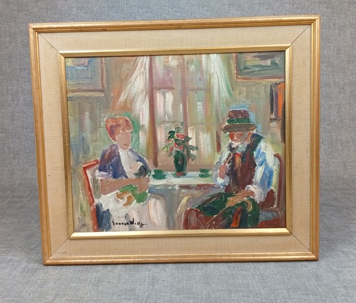 GUNNAR WILLY. Olja på duk, signerad