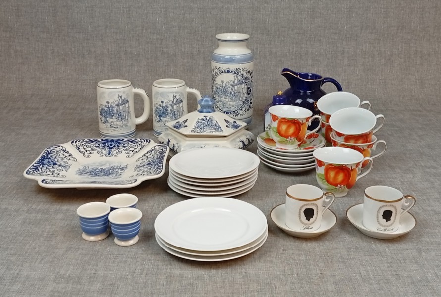 Diverse keramik. Bl.a Delft m.m.