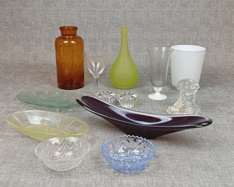Diverse glas. Bl.a Orrefors m.m.
