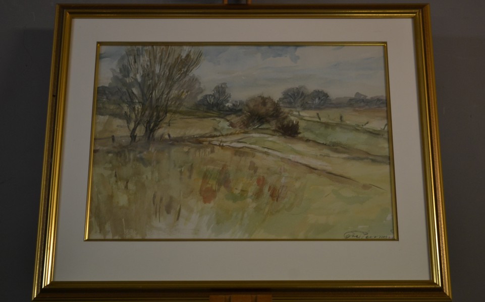 OVE PERSSON. Akvarell, "Vegetation", signerad.