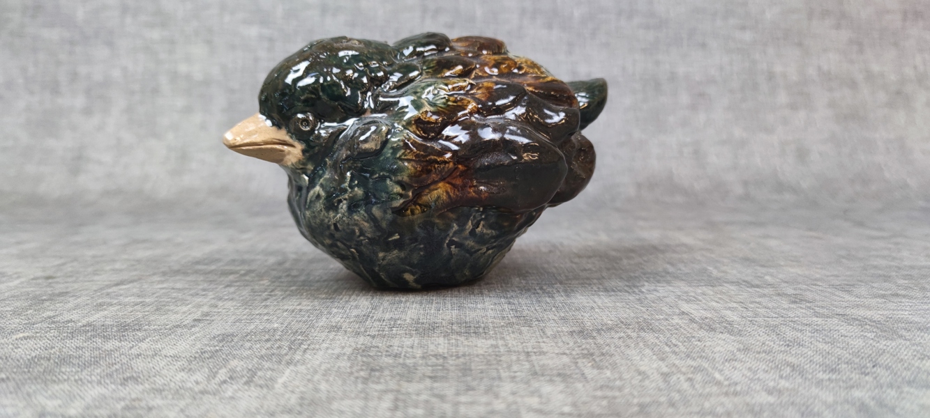 ERIK ENGQVIST, Skulptur, Fågel, keramik, Råå, signerad.