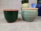 Diverse krukor. Blåa & Gröna.