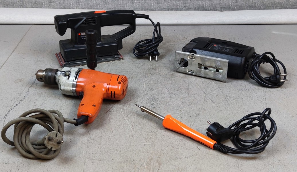 Diverse maskiner. Black & Decker.