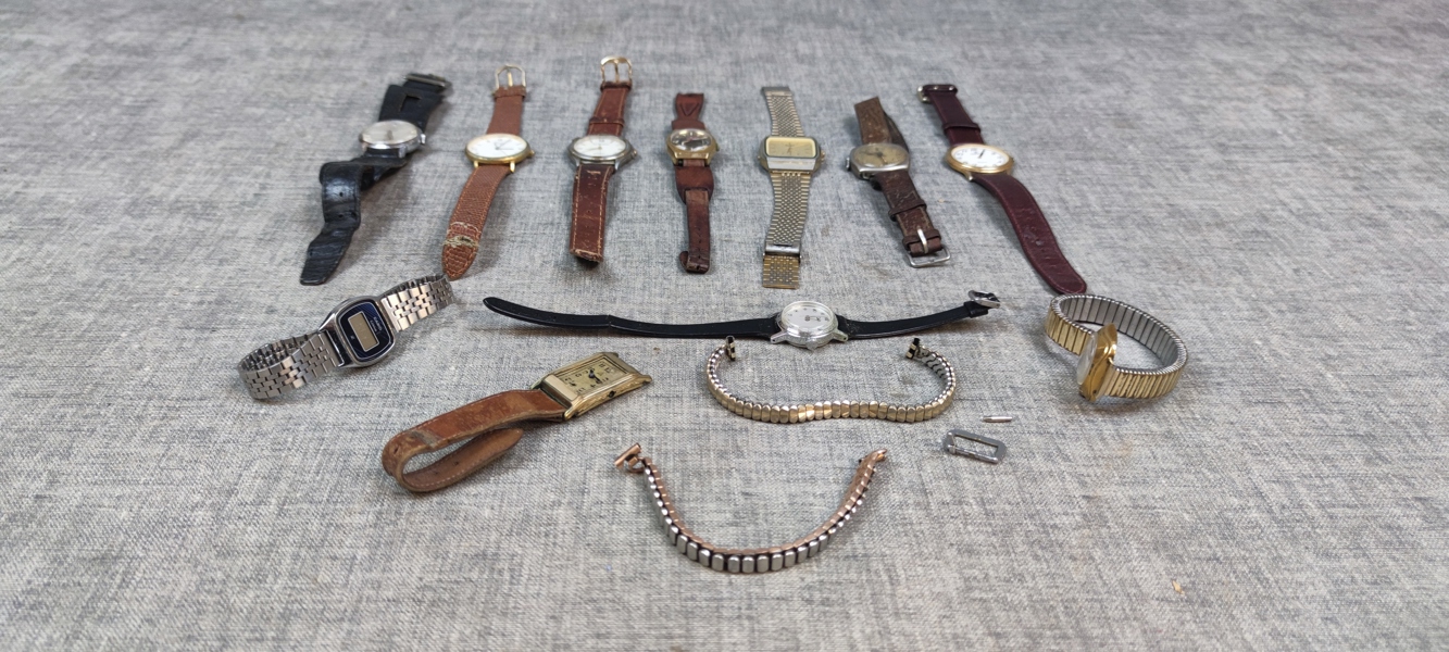 Diverse klockor. Bl.a Casio, Certina m.m.