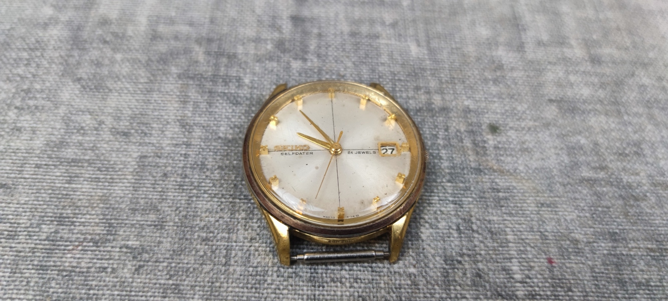 Herrur. SEIKO, Selfdater, 24 jewels.