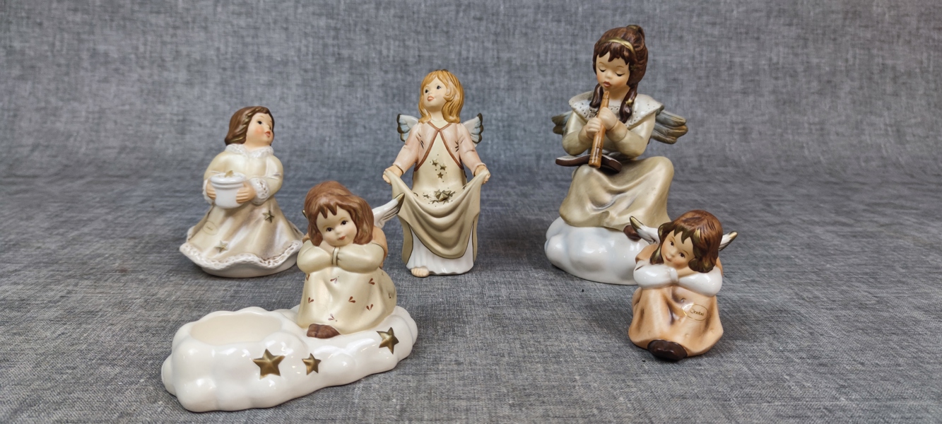 GOEBEL, 5 Figuriner, Änglar.