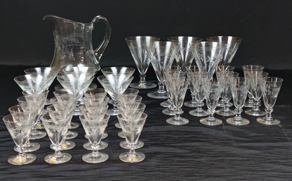 Diverse slipat glas. Rekord Ryol.
