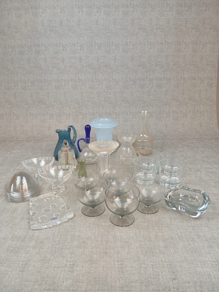 Diverse glas. Bl.a Orrefors, studio Åhus m.m.
