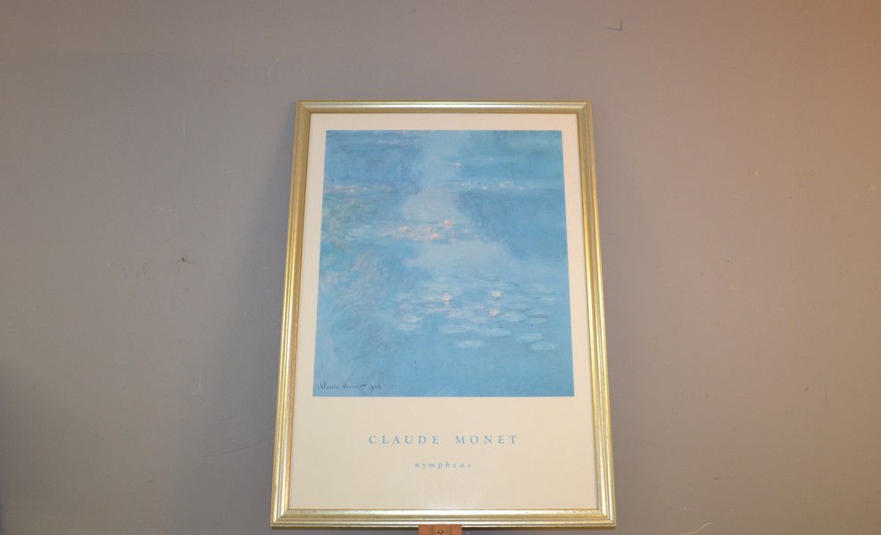 AFFISCH. Claude Monet, "Nympheas".