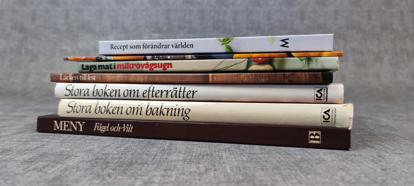 Kokböcker. Recept.
