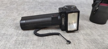 Analog kamera Konica Autoreflex TC, med tillbehör.
