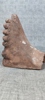 2 Dekorelement Antifix för tak, lergods, medelhavsregionen, 1800/1900-talet.
