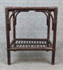 Sängbord. Rotting/bambu, 1900-talet.