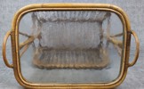 Tidningsbord. Rotting & glas, 1900-talet.