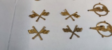 Knappar & märken. Järnvägsrelaterat.