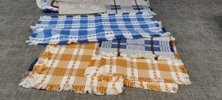 Diverse textil. Mestadels dukar.