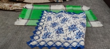 Diverse textil. Mestadels dukar.