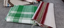 Diverse textil. Mestadels dukar.