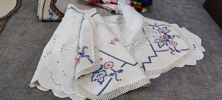 Diverse textil. Mestadels dukar.