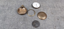 Morgan silverdollar 1897, 26gram & Fickur ILLINOIS WATCH, Renoveringsobjekt.