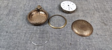Morgan silverdollar 1897, 26gram & Fickur ILLINOIS WATCH, Renoveringsobjekt.