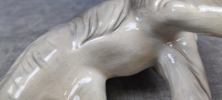 Figurin. Elefant, Porslin, troligtvis Tyskland.