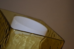 Taklampa. Glas & teak, 1960/70-talet, okänt fabrikat.