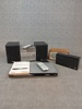 Diverse elektronik. Bl.a Stereo, Radio, DVD-spelare.